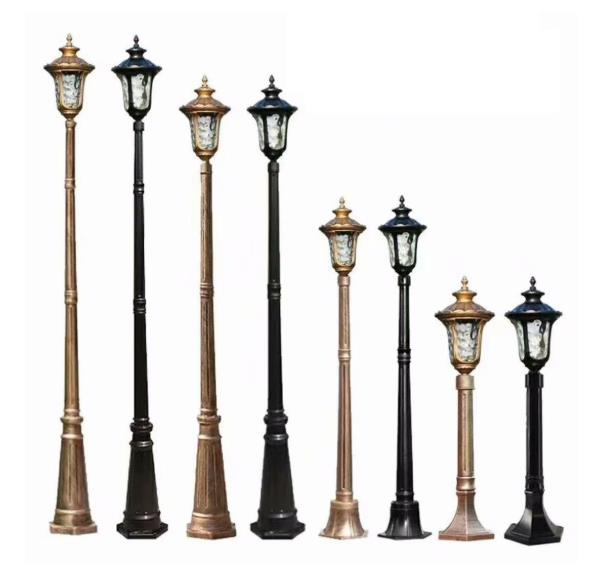 Lámparas europeas de patio único 3,15 m precio franco fábrica