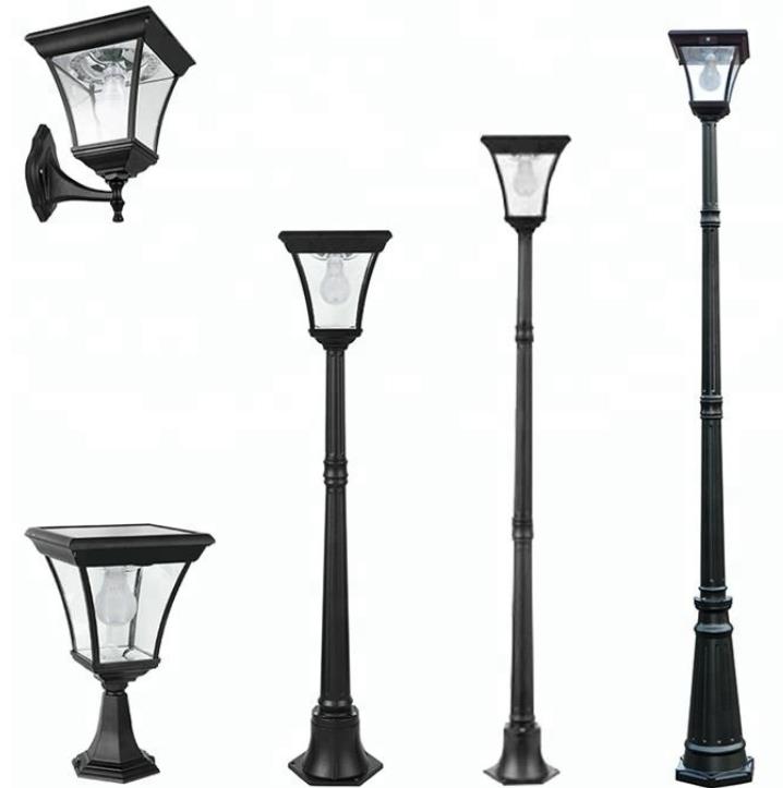 Vintique exterior Retro - decoración solar LED garden Road LAMP post