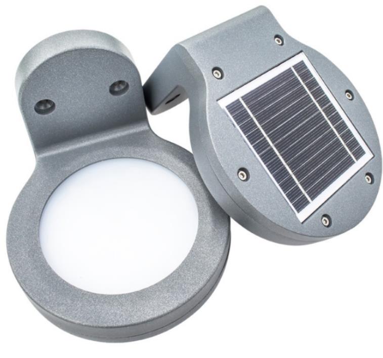 Luz solar al aire libre, luz de pared de jardín, luz de entrada de Villa, luz de inducción de cuerpo impermeable al aire libre